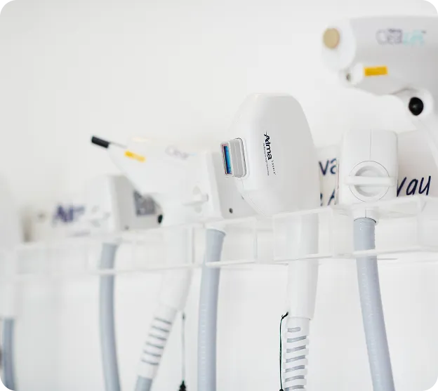 Advanced medical laser equipment used for professional aesthetic and skin treatment procedures in a modern clinic.